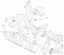 Engine & Gas Tank Assembly Diagram and Parts List for 28222 200000001-200999999 - 2000 Lawn Boy Snow Blower
